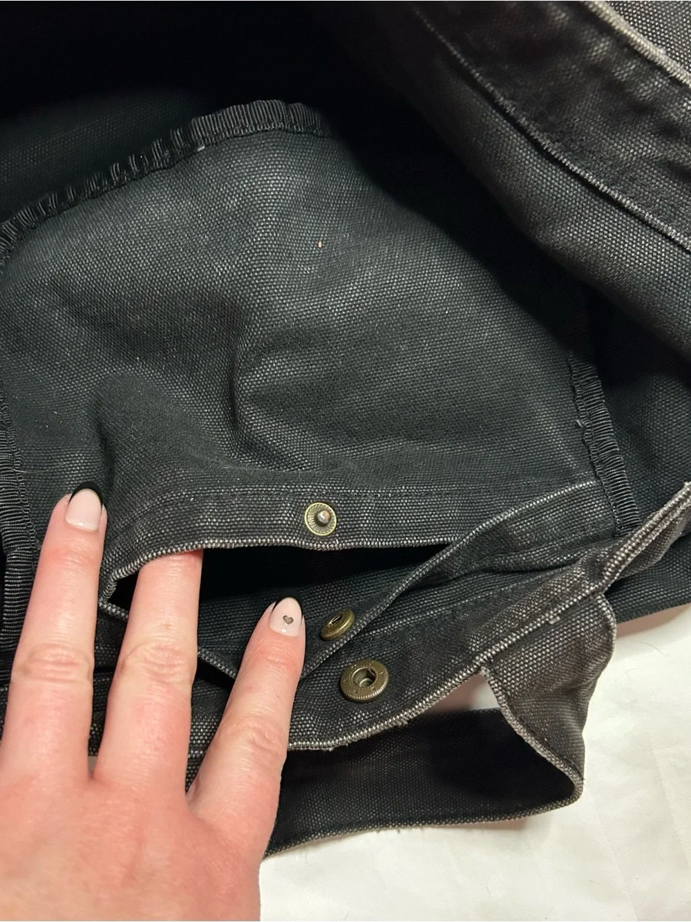 KAVU Black Canvas Tote Bag